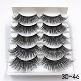 5 Pairs Faux Mink Eyelashes Fluffy Wispy Long Dramatic False Lashes Thick Volume Fake Eyelashes Natural Soft Extension Eyelash - Divine Diva Beauty