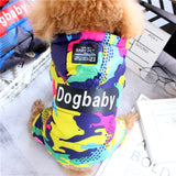 Winter Pet Puppy Dog Clothes Fashion Camo Printed