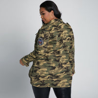 Women Rivet camo  Plus Size avail outerwear