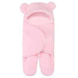 Baby Sleeping Bag Ultra-Soft Fluffy Fleece Newborn Receiving Blanket swaddler bby