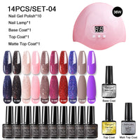 10/24/30/40/60 Multiple Colour Gel Nail Polish 80 Colors Semi Permanent UV Led Gel Varnish Soak Off Nail Lacquer