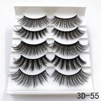 5 Pairs Faux Mink Eyelashes Fluffy Wispy Long Dramatic False Lashes Thick Volume Fake Eyelashes Natural Soft Extension Eyelash - Divine Diva Beauty