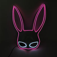 Cosplay Halloween Party Mask Luminous Light up Led Mask EL Wire Neon Glowing Anime Mask Masque Masquerade Masks Horror Mask