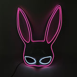 Cosplay Halloween Party Mask Luminous Light up Led Mask EL Wire Neon Glowing Anime Mask Masque Masquerade Masks Horror Mask