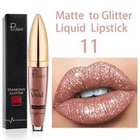 18 Colors Diamond Shimmer Glitter Lip Gloss Matte To Glitter Liquid Lipstick Waterproof Diamond Pearl Colour Lip Gloss Make Up - Divine Diva Beauty