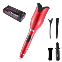 Curling Iron Automatic Hair Curler with Tourmaline Ceramic Heater and LED Digital Mini Portable Curler Air Curling Wand - Divine Diva Beauty