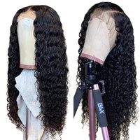 Deep Wave 13x4 13x6 Water Wave Lace Front Wigs Pre Plucked With Baby Hair Frontal Brazilian Remy Curly Human Hair Wig