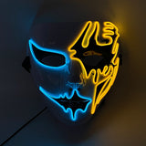 Cosplay Halloween Party Mask Luminous Light up Led Mask EL Wire Neon Glowing Anime Mask Masque Masquerade Masks Horror Mask