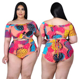 Plus Size avail two piece set Swimsuit summer swimwear