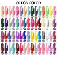 10/24/30/40/60 Multiple Colour Gel Nail Polish 80 Colors Semi Permanent UV Led Gel Varnish Soak Off Nail Lacquer