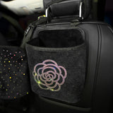 Luxury Diamond Rhinestone Car Storage Bag Organizer Seat Back Holder Multi-Pockets Car Backseat Stowing Tidying for Women - Divine Diva Beauty
