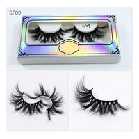 25mm Fluffy Mink Lashes Drmatic Long Thick 3d Eyelash Makeup Mink Eyelashes - Divine Diva Beauty