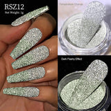 Reflective Nail Art Powder Glitter Nails Super Shinning Crystal Rhinestones Sequins Chrome Pigment UV Gel Polish DIY Decorations