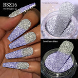 Reflective Nail Art Powder Glitter Nails Super Shinning Crystal Rhinestones Sequins Chrome Pigment UV Gel Polish DIY Decorations