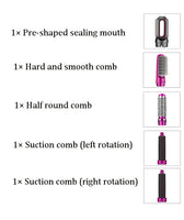 Hair Dryer 5 In 1 Electric Hair Comb Negative Ion  Brush Blow Dryer Air Comb Curling Wand Detachable tools