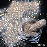 Reflective Nail Art Powder Glitter Nails Super Shinning Crystal Rhinestones Sequins Chrome Pigment UV Gel Polish DIY Decorations