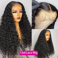 Transparent 360 Full Lace Deep Wave Frontal Wig Human Hair 13x4/13x6 Glueless Curly Lace Front Wigs Brazilian Wet And Wavy Wig