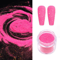 10ML Bottled Nail Art  White Black Gold Purple Light Colorful Nail Woolen Powder Nail Art Glitter Nails