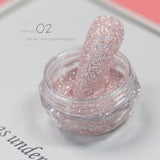 1Box Silver Reflective Nail Powder Color-Change Reflection Glitter Shinning Crystal Rhinestone Powder UV Gel Polish Chrome Dust