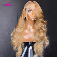 Honey Brown13x6 Lace Frontal Human Hair Wigs 5x5 Lace Closure Body Wave Wig 13x4 Lace Front Wig Pre Plucked