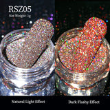 Reflective Nail Art Powder Glitter Nails Super Shinning Crystal Rhinestones Sequins Chrome Pigment UV Gel Polish DIY Decorations