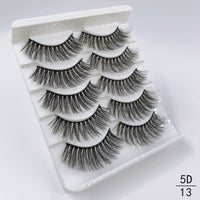 5 Pairs Faux Mink Eyelashes Fluffy Wispy Long Dramatic False Lashes Thick Volume Fake Eyelashes Natural Soft Extension Eyelash - Divine Diva Beauty