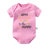 Happy Birthday To The Best Mommy Baby Clothes Newborn Boys Girls Jumper onesie bby