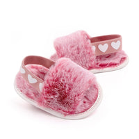 Faux Fur Cute Infant Toddler Baby Slippers bby