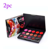 15 Color Women Moisturizing Long Lasting Lip Gloss Palette Girls Nude Cosmetic Makeup Lip Lipstick Female