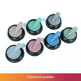 New Reflective Diamond Glitter Nail Crystal Powder Super Shiny iridescent Glass Pink Nails Decorations