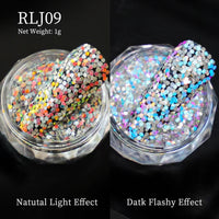 Reflective Nail Art Powder Glitter Nails Super Shinning Crystal Rhinestones Sequins Chrome Pigment UV Gel Polish DIY Decorations