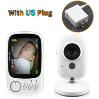 3.2 inch Wireless Video Color Baby Monitor High Resolution Baby Nanny Security Camera  Night Vision Temperature Monitoring BBY