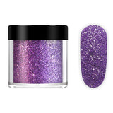 10ML Bottled Nail Art  White Black Gold Purple Light Colorful Nail Woolen Powder Nail Art Glitter Nails