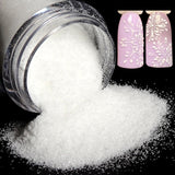 10ML Bottled Nail Art  White Black Gold Purple Light Colorful Nail Woolen Powder Nail Art Glitter Nails