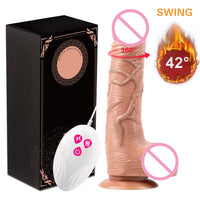 Telescopic Vibrating Thrusting Realistic Dildo sex toy