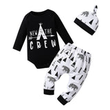 Newborn Infant Baby Boy Clothes Cotton Long Sleeve outfit bby