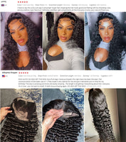 Deep Wave Wig Curly Human Hair Wigs Lace Frontal 13x6 Lace Front Wig Pre Plucked 4x4 Lace Closure Wig 13x4 Deep Wave Frontal Wig