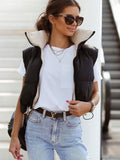 Winter Coat Cropped Top Jacket puffer vest outerwear