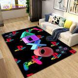 Cartoon Gamer Game Controller Area Rug Large Rug for Living Room Child Room,Kids Play Crawl Non-slip Floor Mat home decor