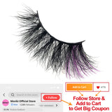 5D Colored Lashes 25MM False Eyelashes Box Package 3D Fluffy Natural Mink Lashes Vendor Makeup Eyelash Extension