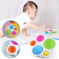 Infant Baby Montessori Exercise Board Rattle Puzzle Early Education Intensive Training Fidget BBY