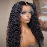 30 40 Inch Curly Lace Front Human Hair Wigs  Brazilian Loose Deep Wave 13x6 Lace Frontal Wig Human Hair Pre Plucked