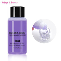 40/75/120ml EMA Acrylic Liquid Monomer Carve Extension for Acrylic Powder 3-5min Manicure Build Nail Acrylic Tips Nails Gel