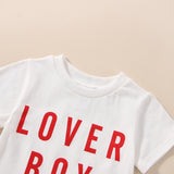 Infant Baby Boys Clothes Sets 2pcs Letter Short Sleeve outfit bby