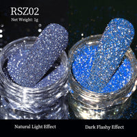 Reflective Nail Art Powder Glitter Nails Super Shinning Crystal Rhinestones Sequins Chrome Pigment UV Gel Polish DIY Decorations