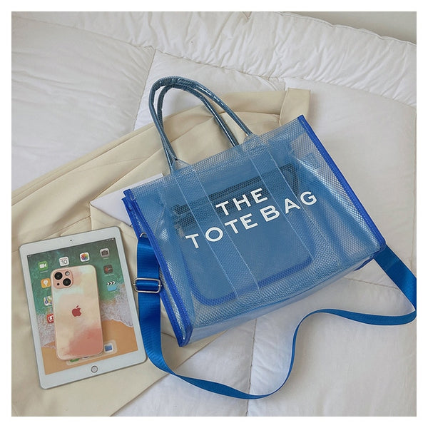 PVC Clear Large Branded The Tote Bag purse