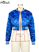 Streetwear Jacket Long Sleeve Crop Tops Jacket Coat Varsity