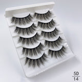 5 Pairs Faux Mink Eyelashes Fluffy Wispy Long Dramatic False Lashes Thick Volume Fake Eyelashes Natural Soft Extension Eyelash - Divine Diva Beauty