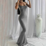 Satin Slip Sleeveless Backless Maxi Dress - Divine Diva Beauty