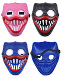 2022 New LED Mask Sausage Mouth Monster Plastic Mask Halloween Night Game Mask